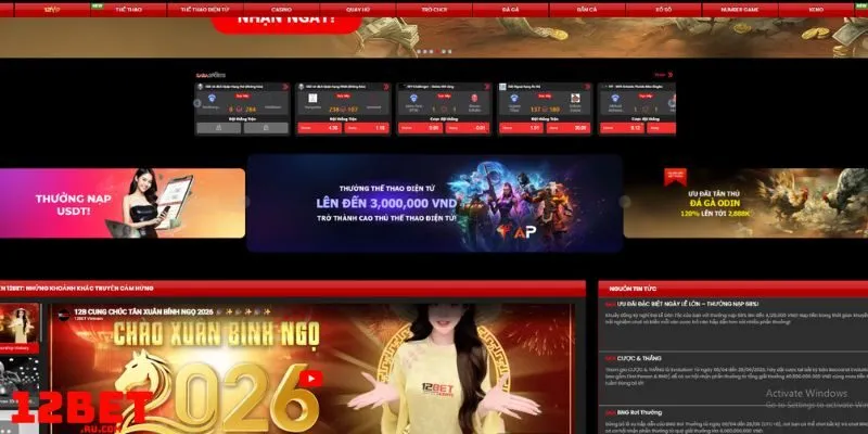 12BET 44 Các sản phẩm game nổi bật của 12BET