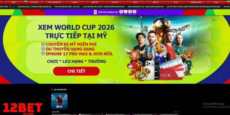 12BET 43 Tìm hiểu thực hư 12BET khi vào chơi